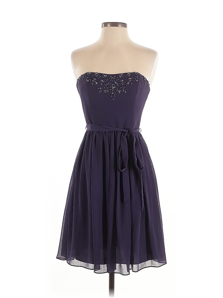 Pre-owned David's Bridal Cocktail Dress In Purple