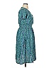 Terra & Sky 100% Viscose Paisley Teal Casual Dress Size 0X - photo 4
