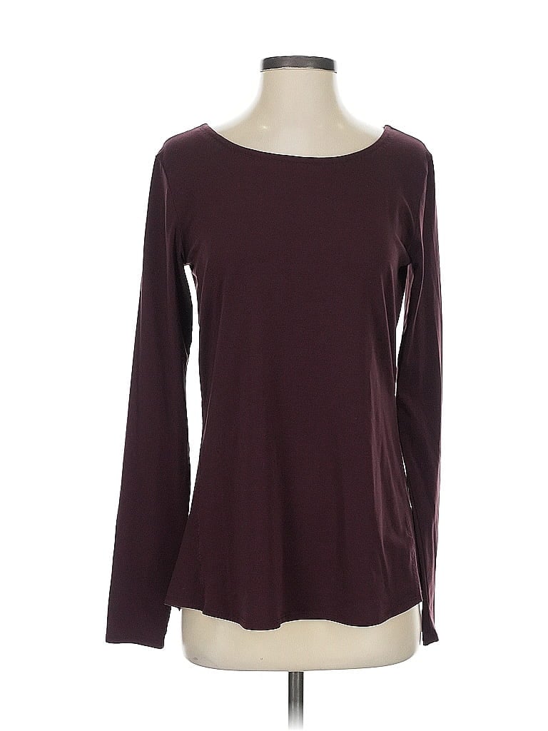 Click to view more detailed imagery on our partner's website Pre-owned Athleta Long Sleeve T-shirt In Burgundy