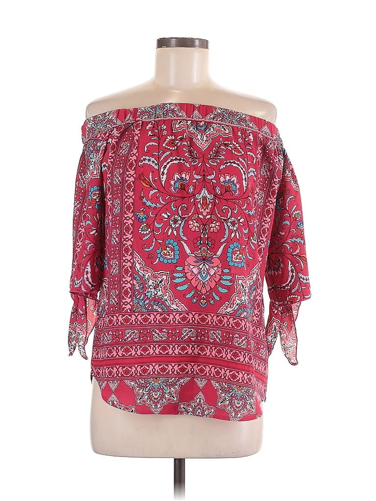 Click to view more detailed imagery on our partner's website Pre-owned Verse 3/4 Sleeve Blouse In Red