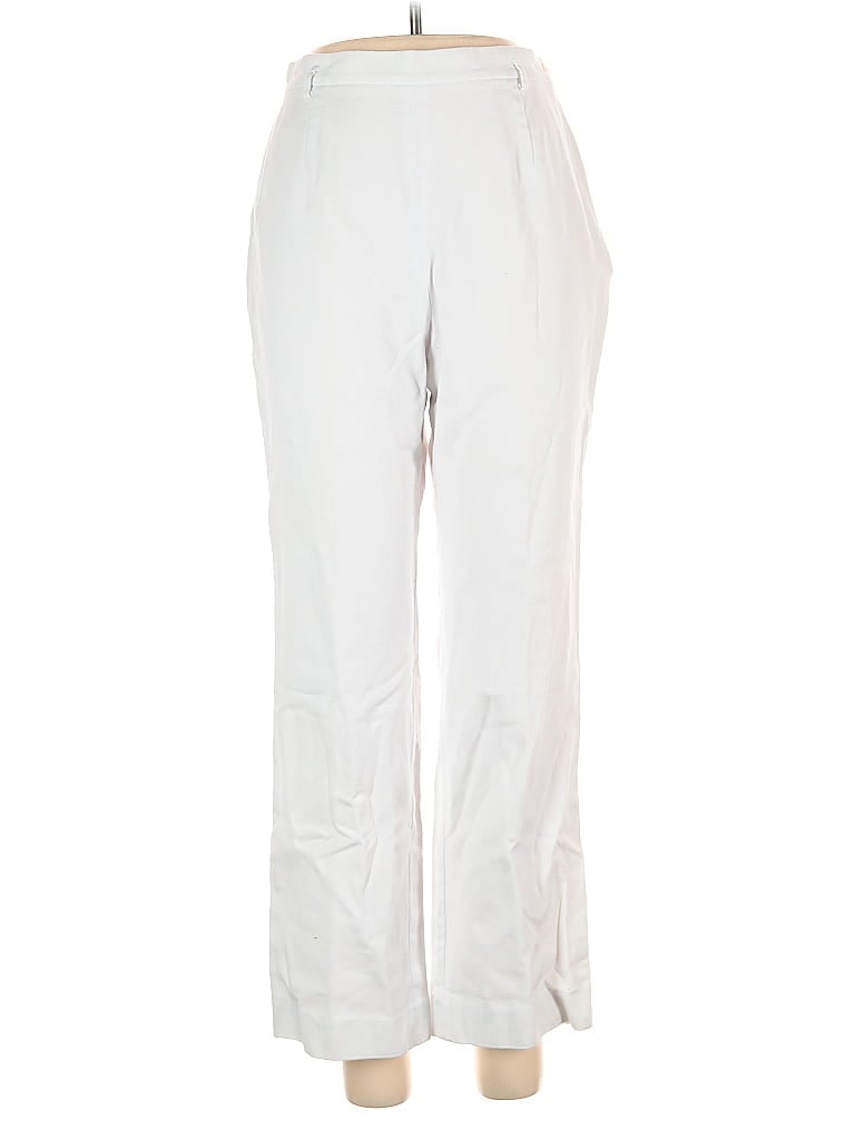 Pre-owned Doncaster Collection Casual Pants In White