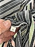 Doncaster Collection Stripes Gray Long Sleeve Silk Top Size 18 - photo 4