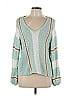 O'Neill Metallic Teal Green Pullover Sweater Size L - photo 1
