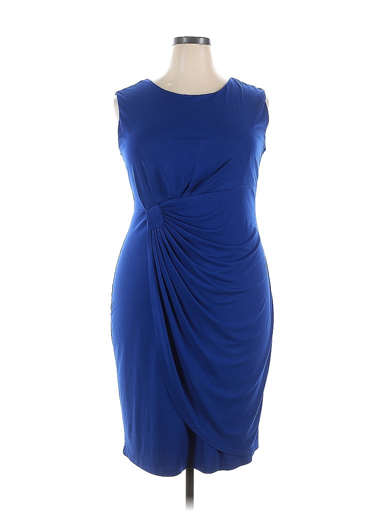 En Focus Studio Blue Cocktail Dress Size 18 - photo 1