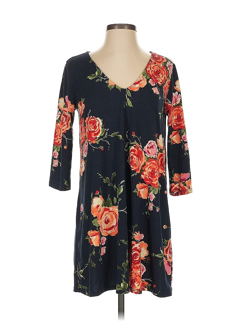 Pre-owned French Grey Casual Dress In Black