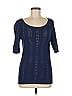Ann Taylor Factory 100% Cotton Blue Pullover Sweater Size M - photo 1