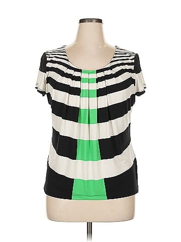 New York & Company Short Sleeve Blouse (view 1)