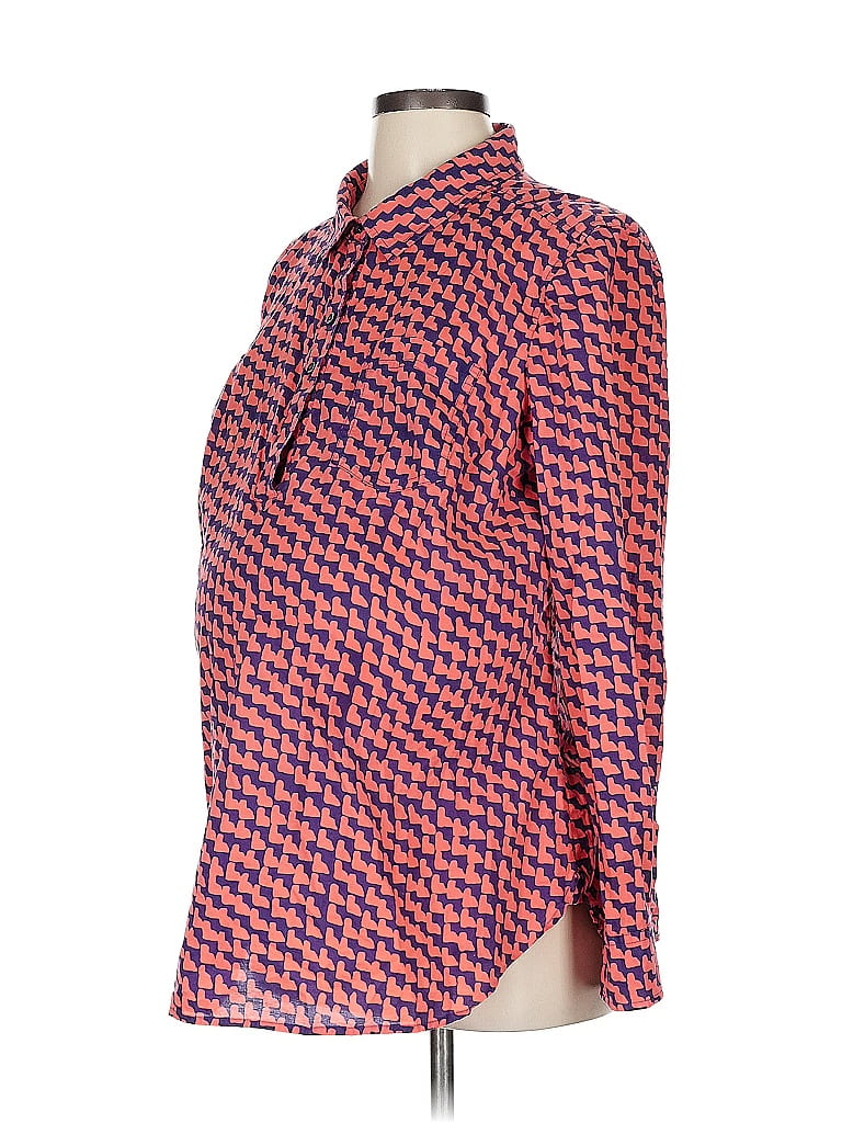 Gap - Maternity 100% Cotton Pink Orange 3/4 Sleeve Blouse Size L - photo 1