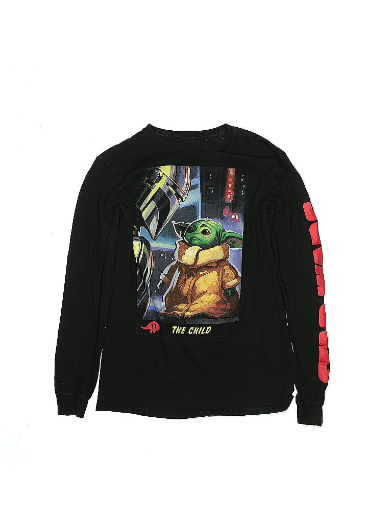 Star Wars 100% Cotton Black Long Sleeve T-Shirt Size S (big kids) - photo 1