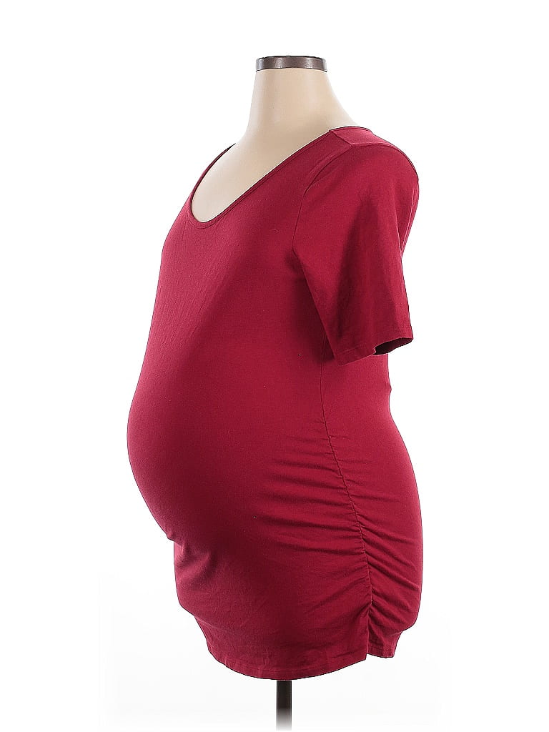 Motherhood Burgundy Short Sleeve T-Shirt Size XL - photo 1