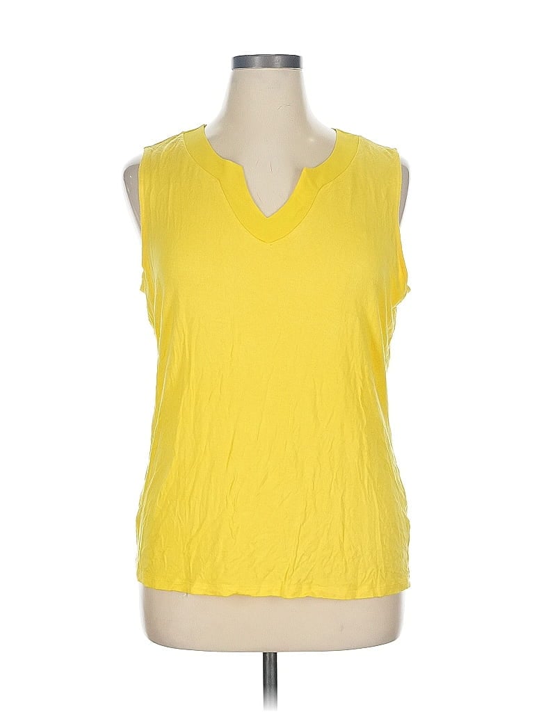 Pre-owned Preston & York Sleeveless T-shirt In Yellow