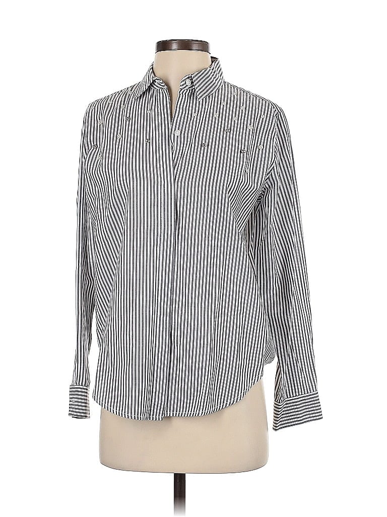 Pre-owned Rails Long Sleeve Button Down Shirt In Gray