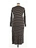 Peruvian Connection Stripes Gray Black Casual Dress Size 20 - photo 2