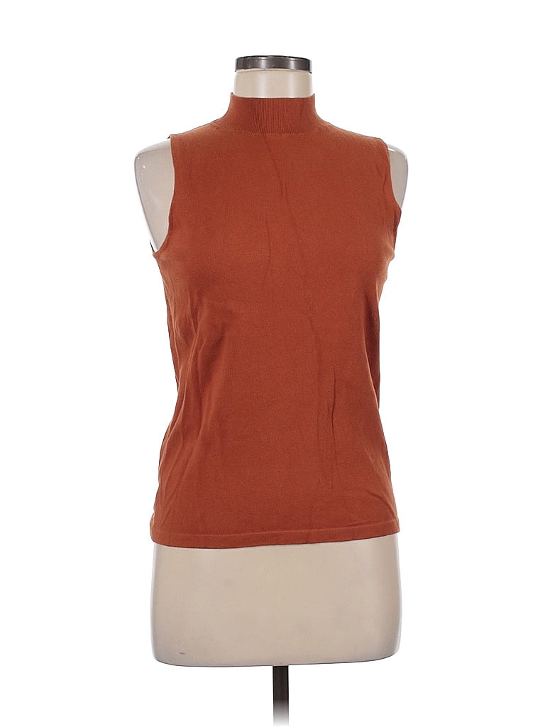 Ann Taylor Factory Orange Sleeveless Top Size M - photo 1