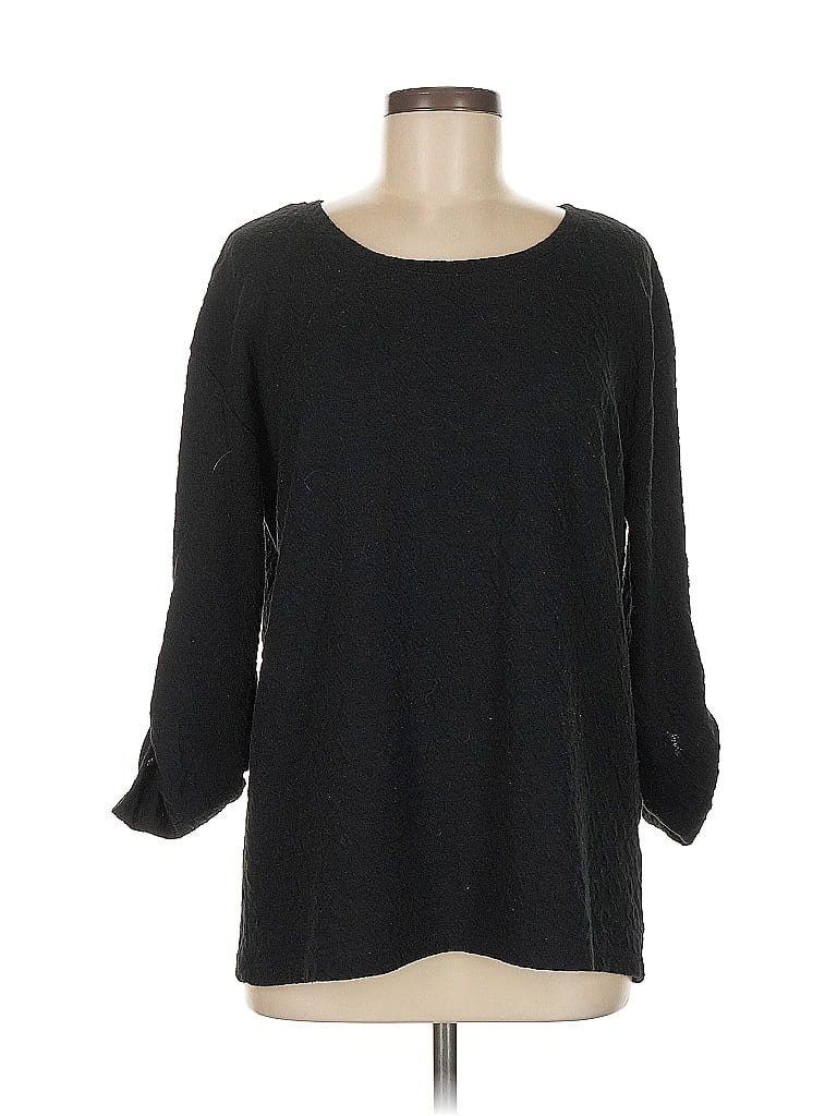 Pre-owned Rose + Olive Pullover Sweater In Black