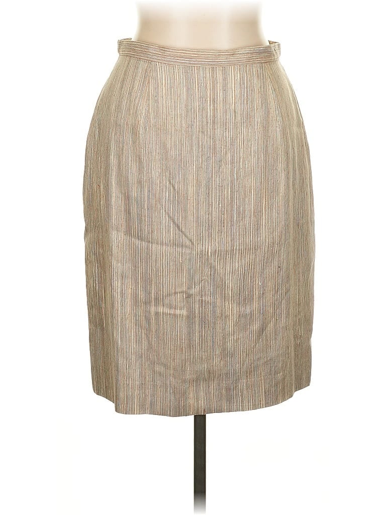 Pre-owned Unbranded Formal Skirt In Brown