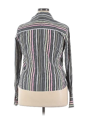 Doncaster Collection Long Sleeve Silk Top (view 2)
