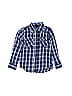 Wrangler Jeans Co Plaid Blue Long Sleeve Button-Down Shirt Size 8 (big kids) - photo 1