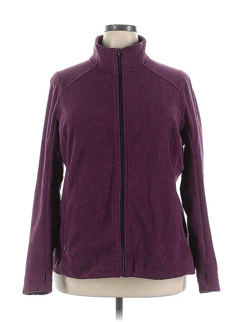 Duluth Trading Co. 100% Polyester Purple Burgundy Jacket Size 1X - photo 1