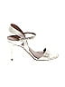 H By Halston 100% Leather Ivory Gold Heels Size 8 1/2 - photo 1