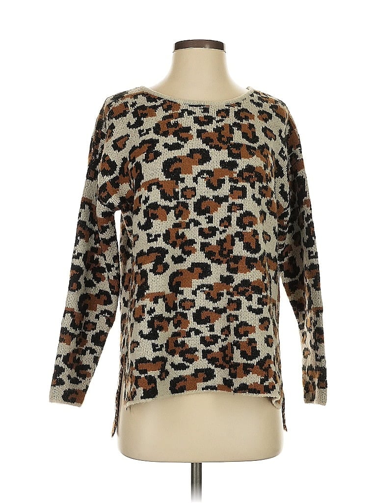 Pre-owned Chelsea & Theodore Pullover Sweater In Brown