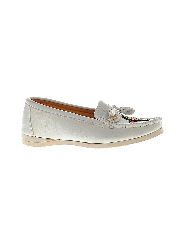 Pre-owned Assorted Brands Flats In White