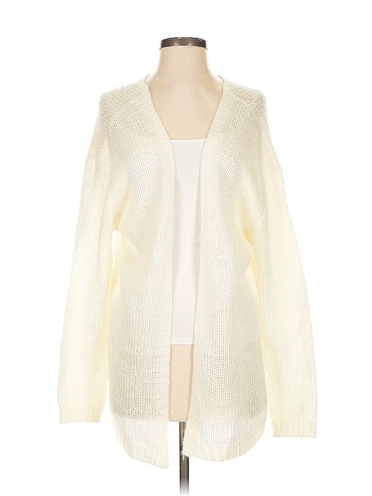 Pre-owned Venus Cardigan Sweater In White