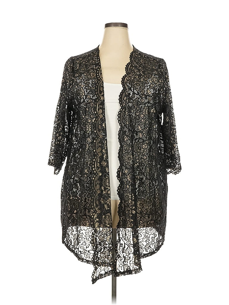 Catherines Black Kimono Size 24 - photo 1