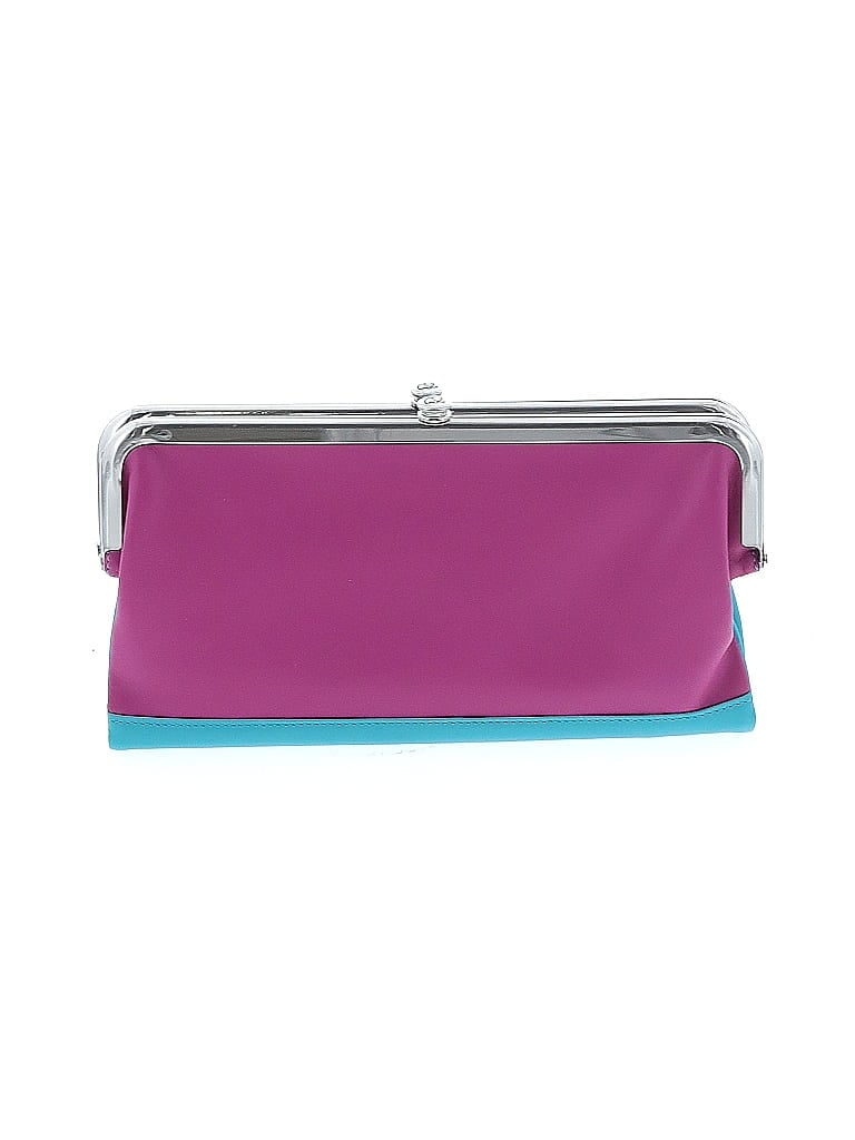 Mywalit 100% Leather Color Block Purple Pink Leather Wallet One size - photo 1