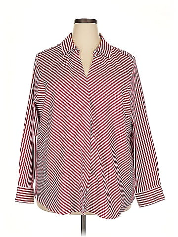 Foxcroft 3/4 Sleeve Button-Down Shirt (view 1)