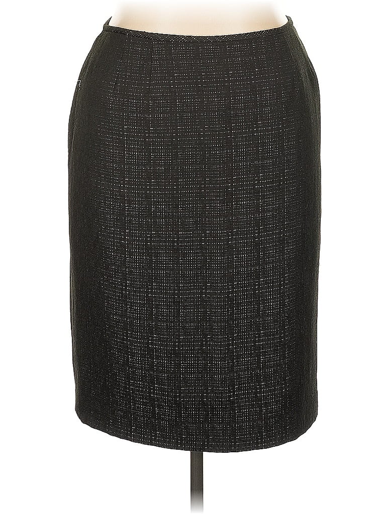 Pre-owned Kasper Formal Skirt In Gray