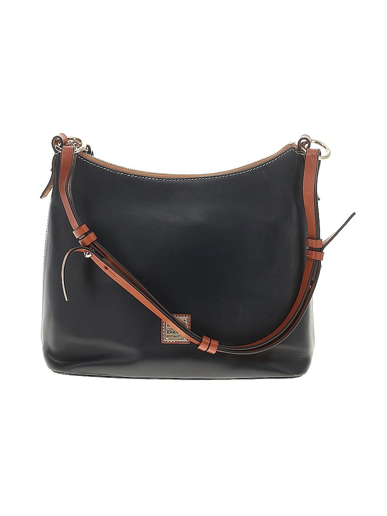 Dooney & Bourke 100% Leather Black Blue Leather Shoulder Bag One size - photo 1