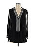 Tory Burch 100% Silk Black Long Sleeve Silk Top Size 6 - photo 1