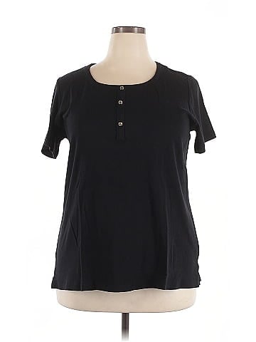 Anne Klein Sport Short Sleeve Henley (view 1)