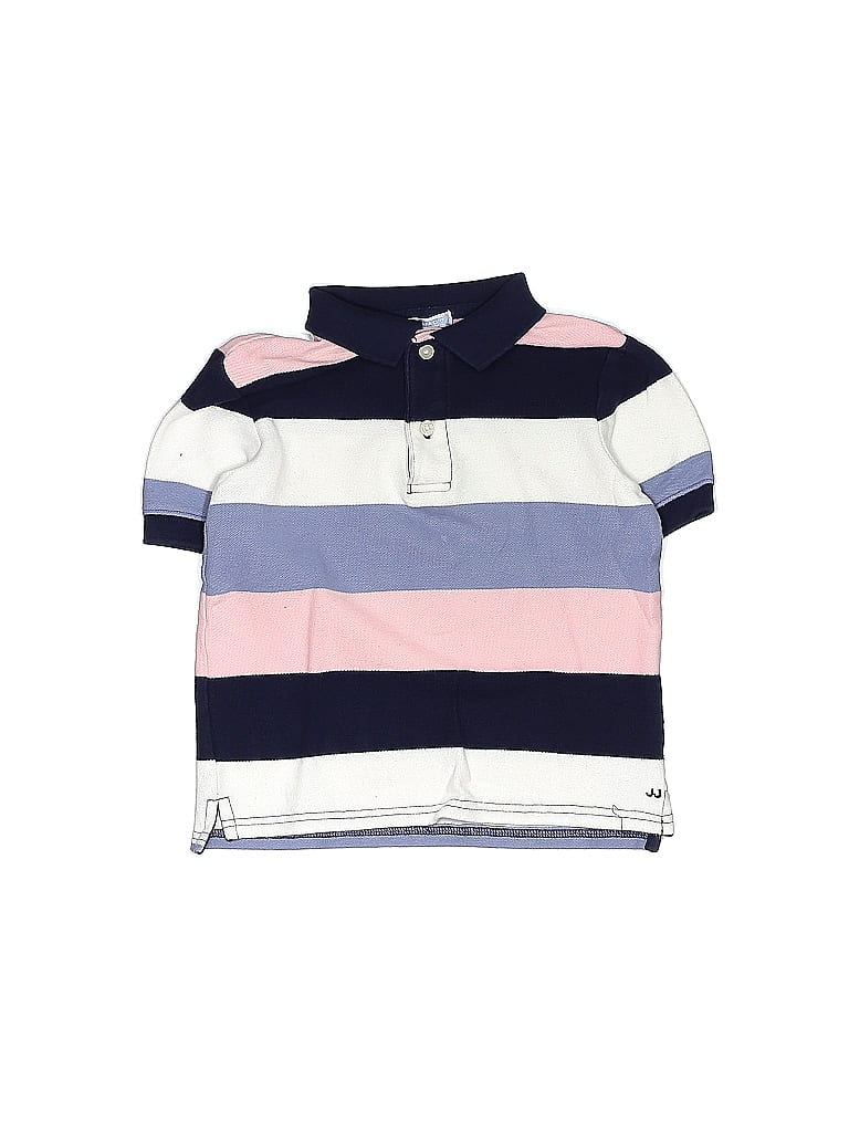 Janie and Jack 100% Cotton Pink White Short Sleeve Polo Size 3 - photo 1