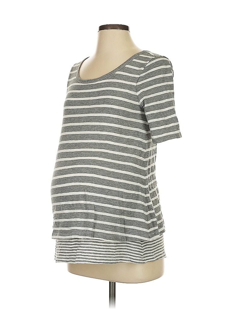 Gap - Maternity Gray Short Sleeve Top Size XS - photo 1