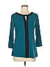 New York & Company Teal 3/4 Sleeve Top Size M - photo 1