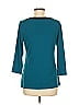 New York & Company Teal 3/4 Sleeve Top Size M - photo 2