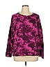 Terra & Sky Tie-dye Purple Pink Pullover Sweater Size 1X - photo 1