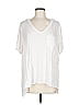 Pol White Short Sleeve Top Size M - photo 1