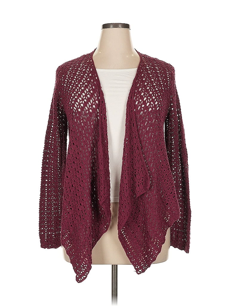 Karen Kane 100% Cotton Burgundy Cardigan Size XL - photo 1