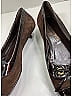 Chanel 100% Leather Brown Heels Size EU 39 - photo 8