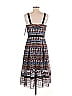 Antonio Melani 100% Nylon Print Blue Casual Dress Size 6 - photo 2