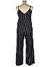 ML Monique Lhuillier Stripes Blue Jumpsuit Size 16 - photo 2