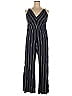 ML Monique Lhuillier Stripes Blue Jumpsuit Size 16 - photo 1