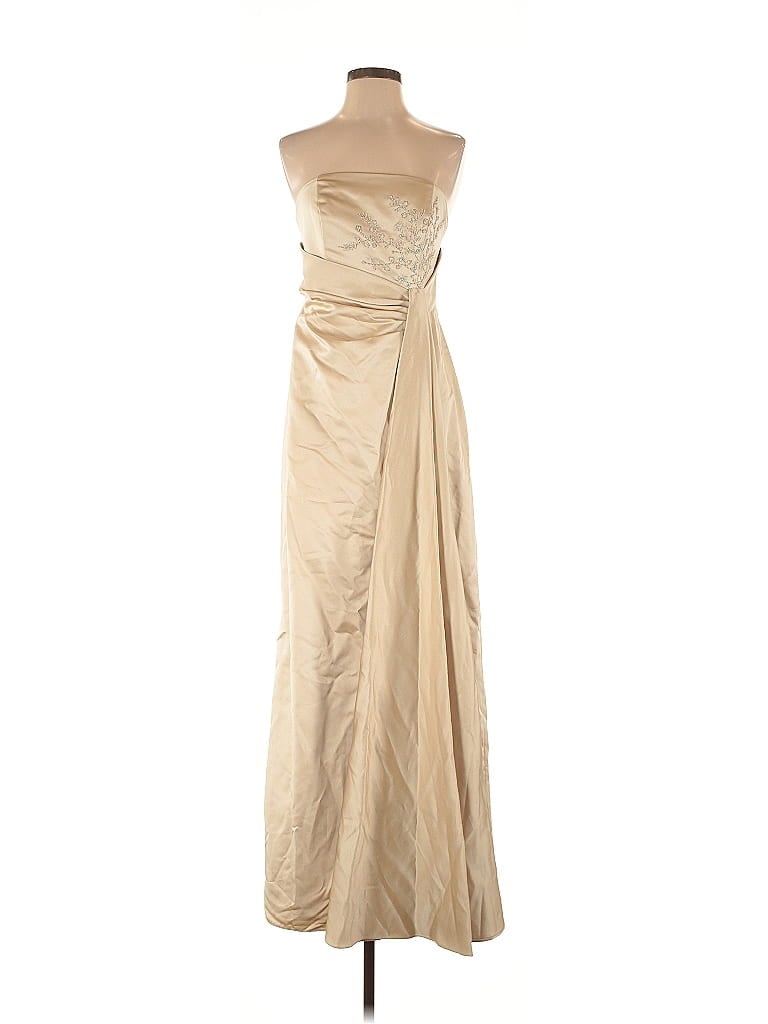 Pre-owned David's Bridal Cocktail Dress In Brown