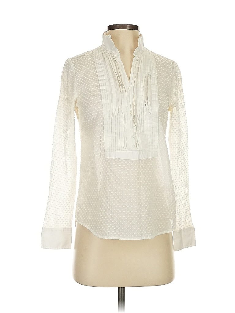 Click to view more detailed imagery on our partner's website Pre-owned Jcrew Long Sleeve Blouse In White