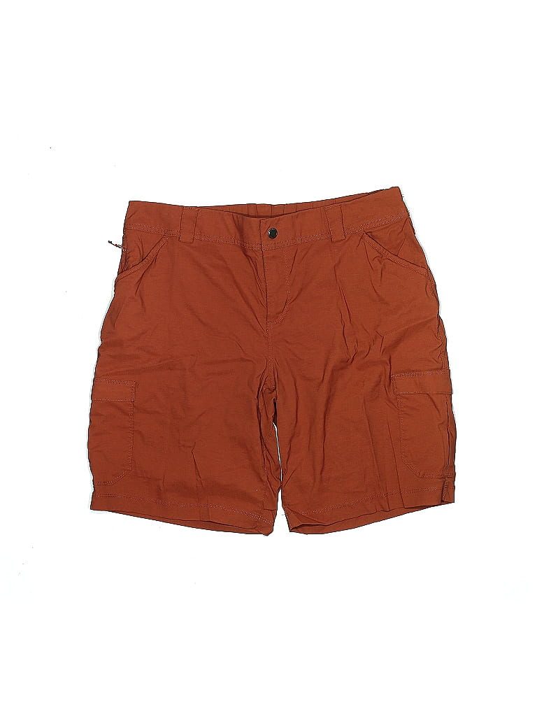 Duluth Trading Co. Solid Brown Cargo Shorts Size 16 - photo 1