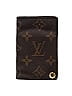 Louis Vuitton 100% Coated Canvas Brown Vintage Monogram Porte Cartes Card Holder  One size - photo 1