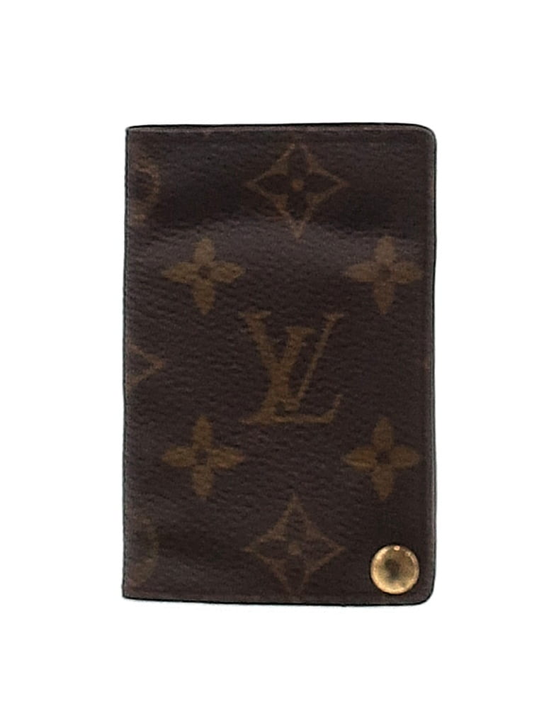 Louis Vuitton 100% Coated Canvas Brown Vintage Monogram Porte Cartes Card Holder  One size - photo 1